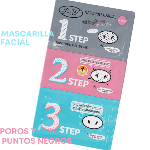 Mascarilla Facial 3 en 1 para Puntos Negros